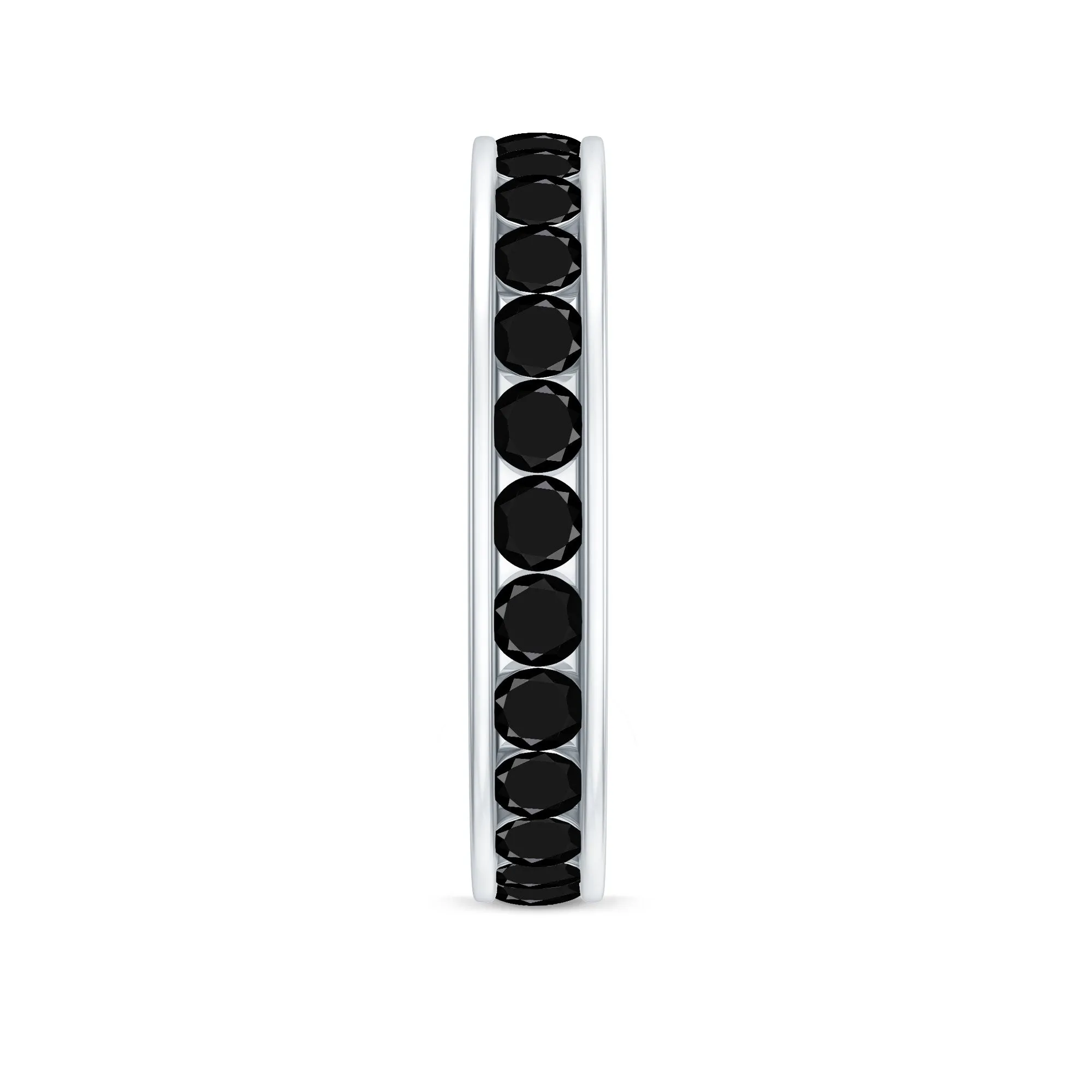 Trellis Set Black Spinel Full Eternity Band