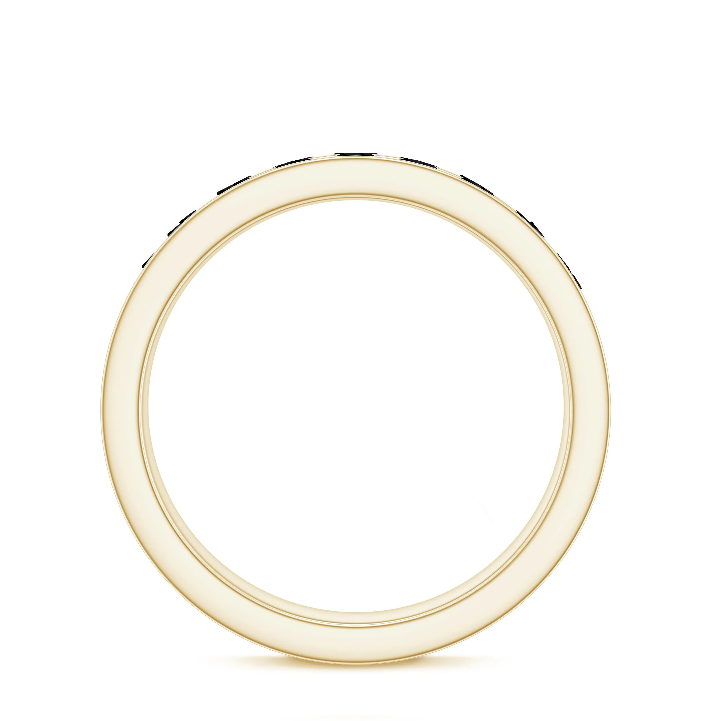 Trellis Set Black Spinel Full Eternity Band