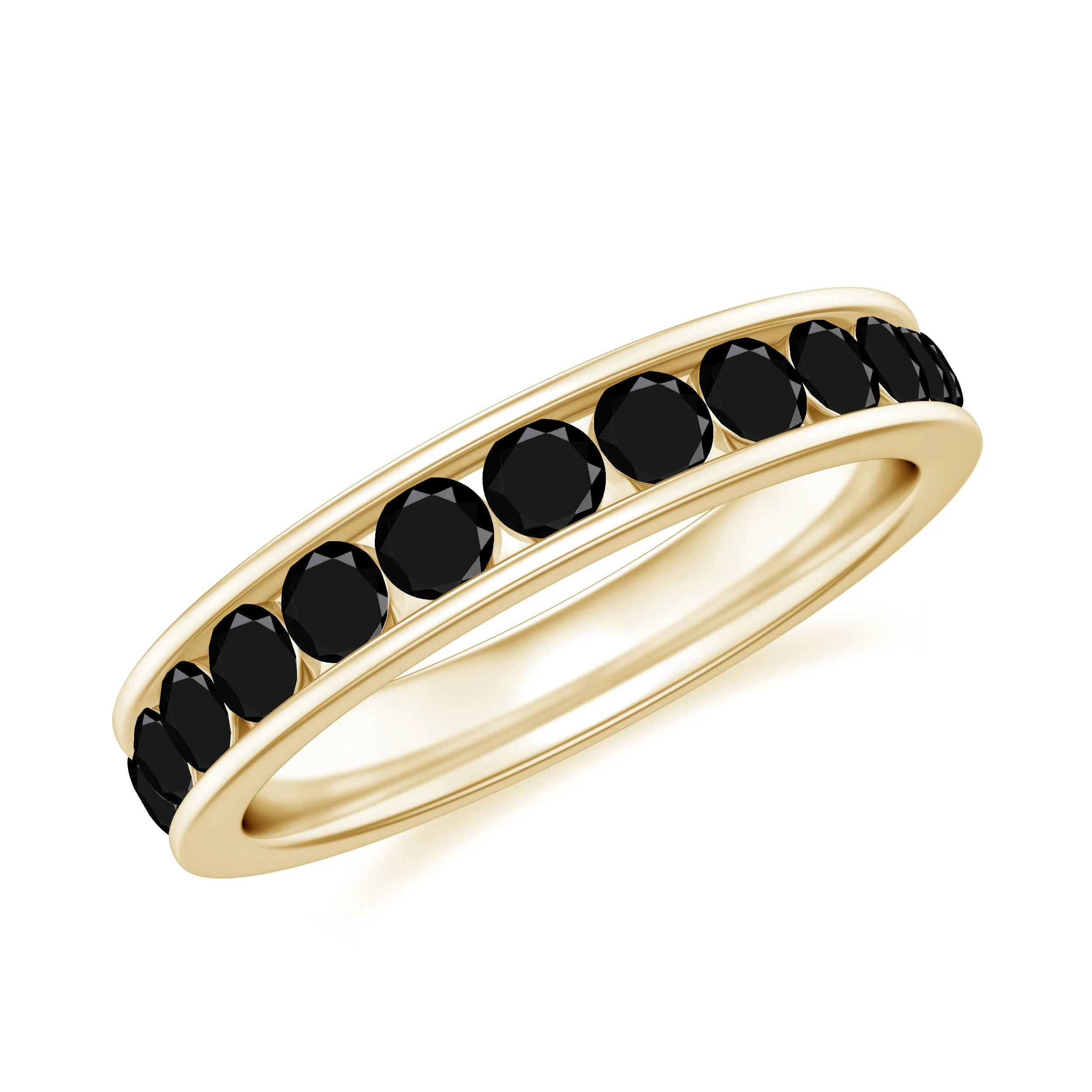 Trellis Set Black Spinel Full Eternity Band