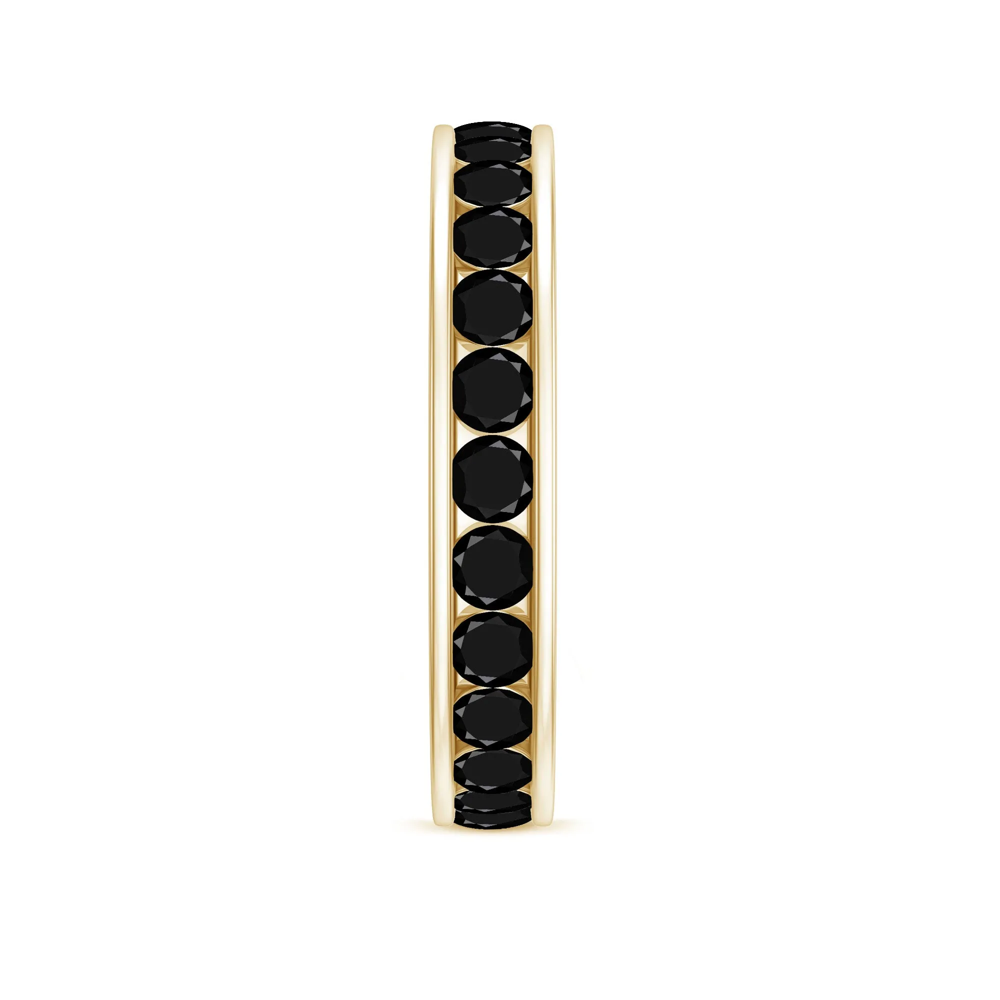 Trellis Set Black Spinel Full Eternity Band
