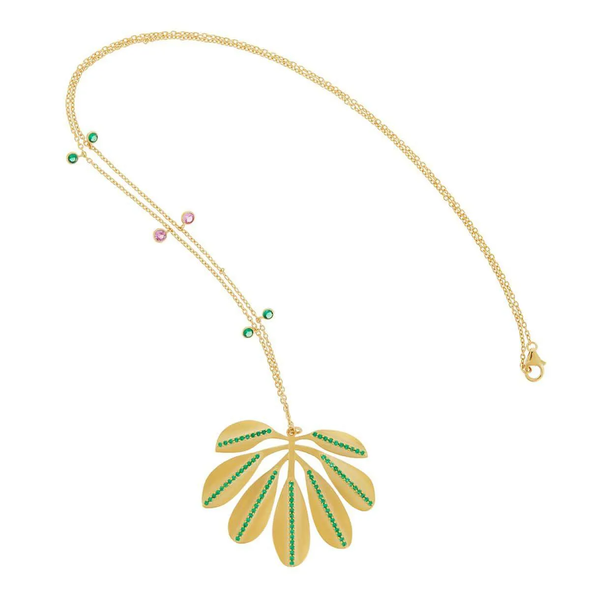 Tropical Jungle Leaf Necklace