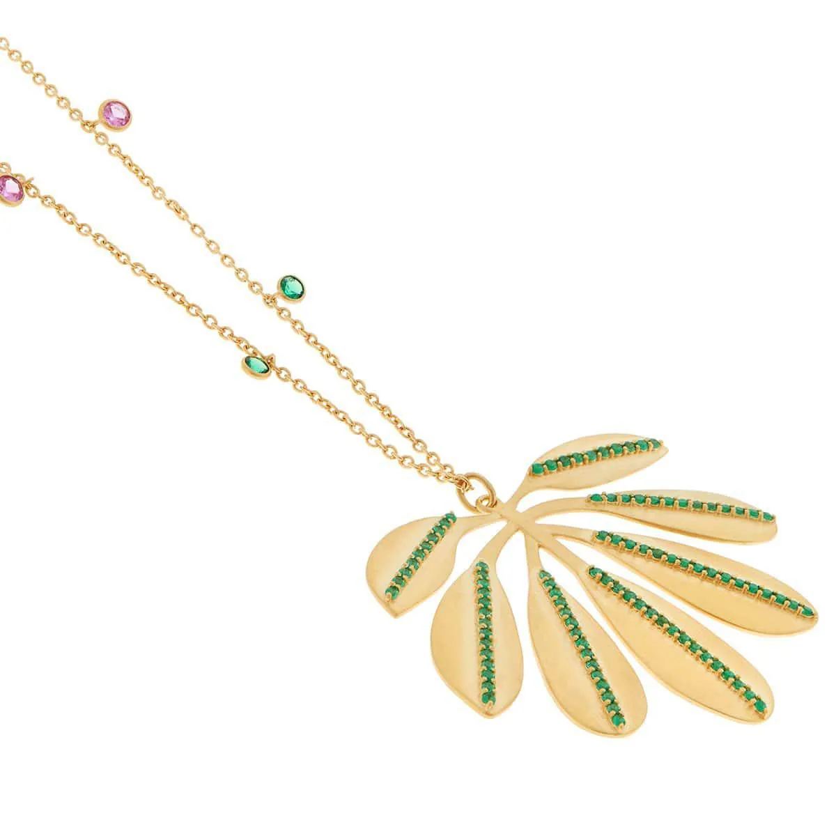 Tropical Jungle Leaf Necklace