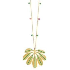 Tropical Jungle Leaf Necklace