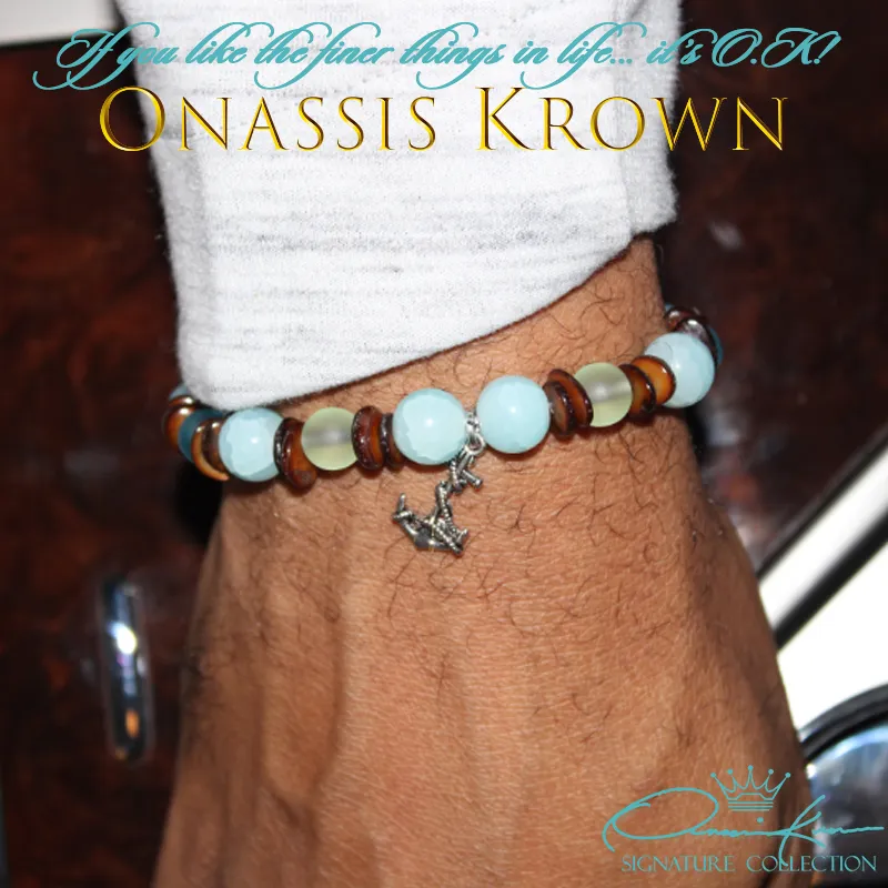 Turquoise Nautical Bead Bracelet
