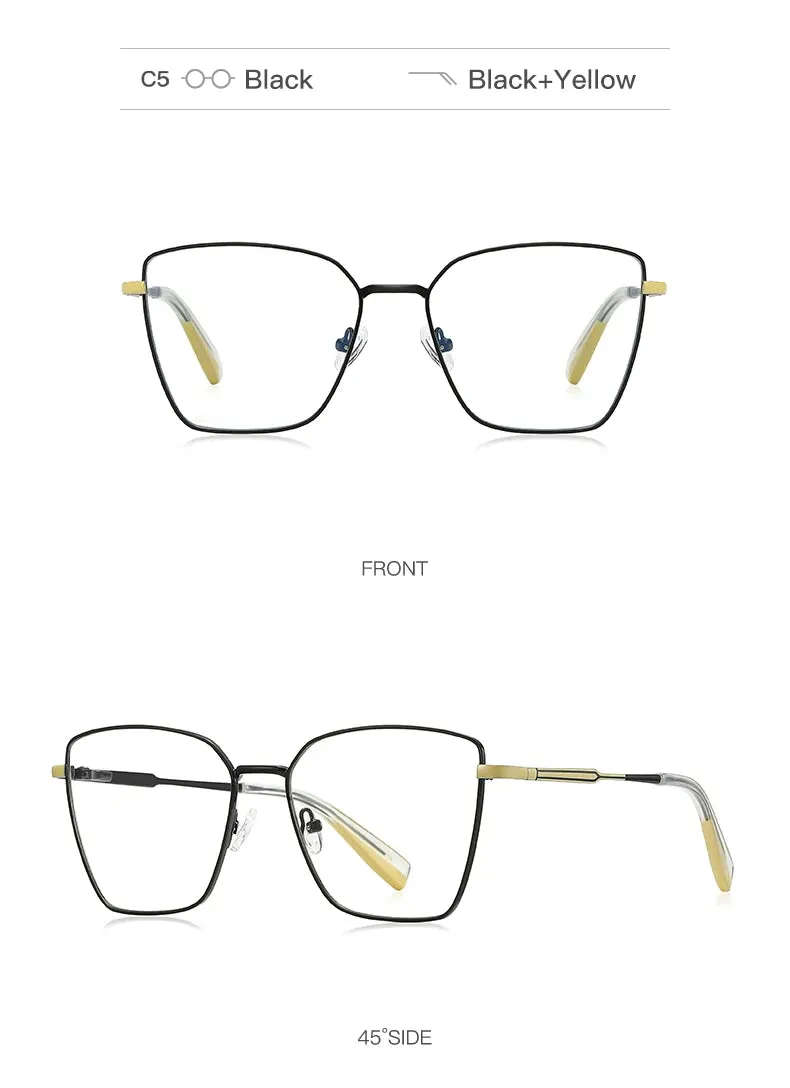 Vicky Womens Full Rim Square Alloy Reading Glasses Pfd3051