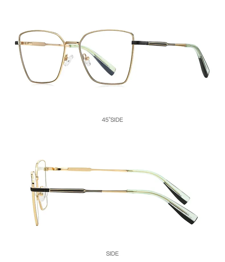Vicky Womens Full Rim Square Alloy Reading Glasses Pfd3051