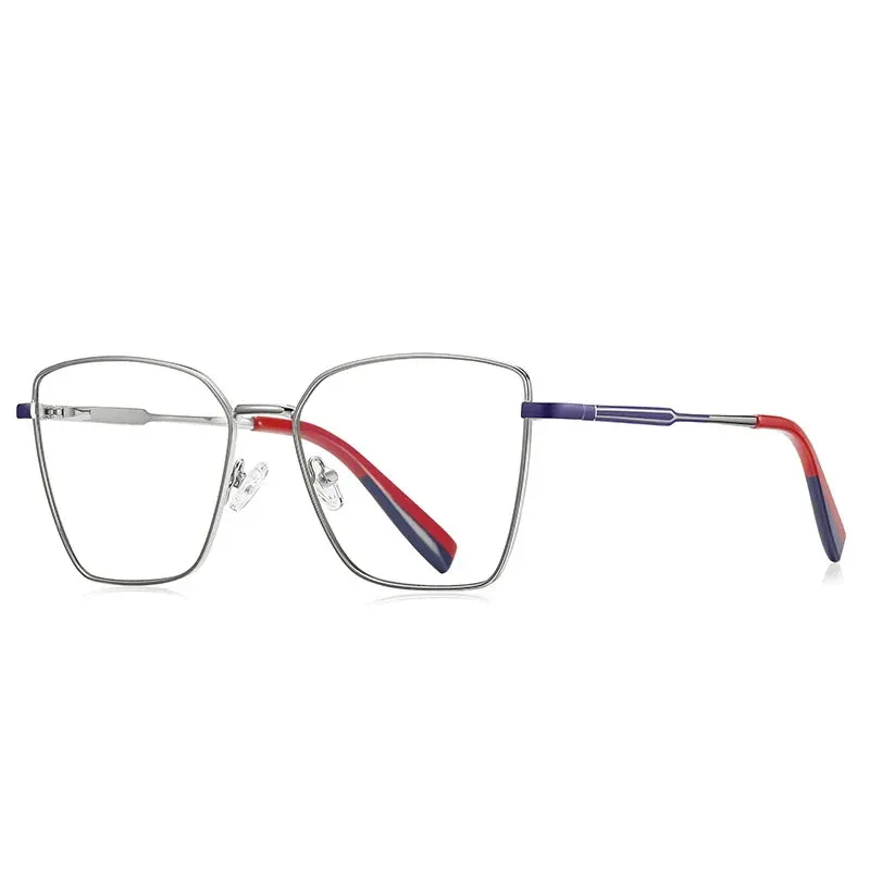 Vicky Womens Full Rim Square Alloy Reading Glasses Pfd3051