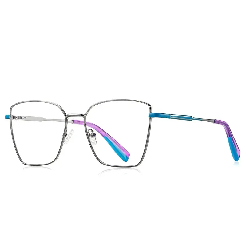 Vicky Womens Full Rim Square Alloy Reading Glasses Pfd3051