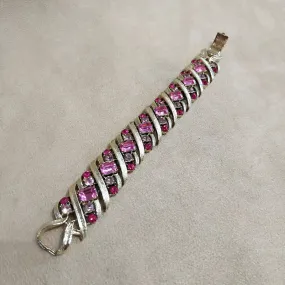 Vintage pink gold bracelet by Corocraft