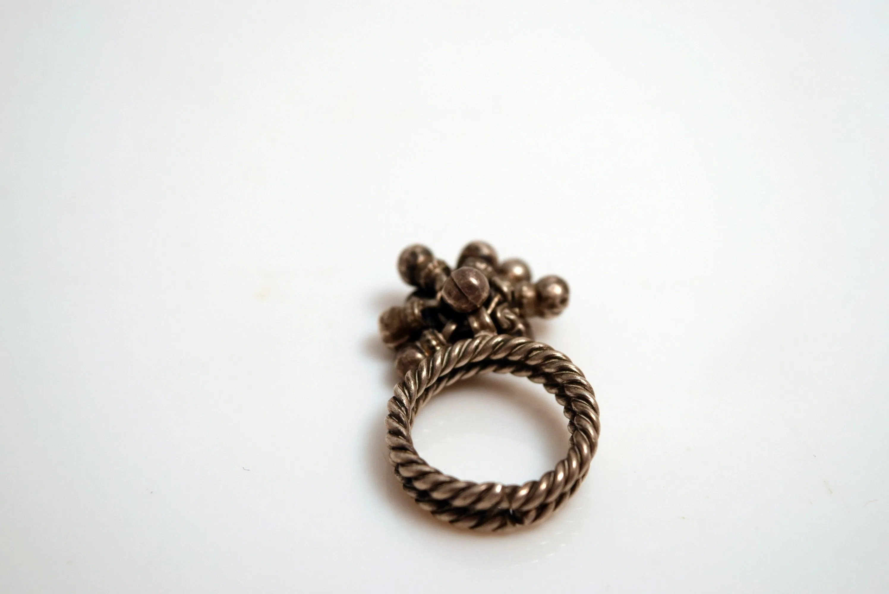 Vintage Silver Indian Silver Ring Toe Ring Size 5
