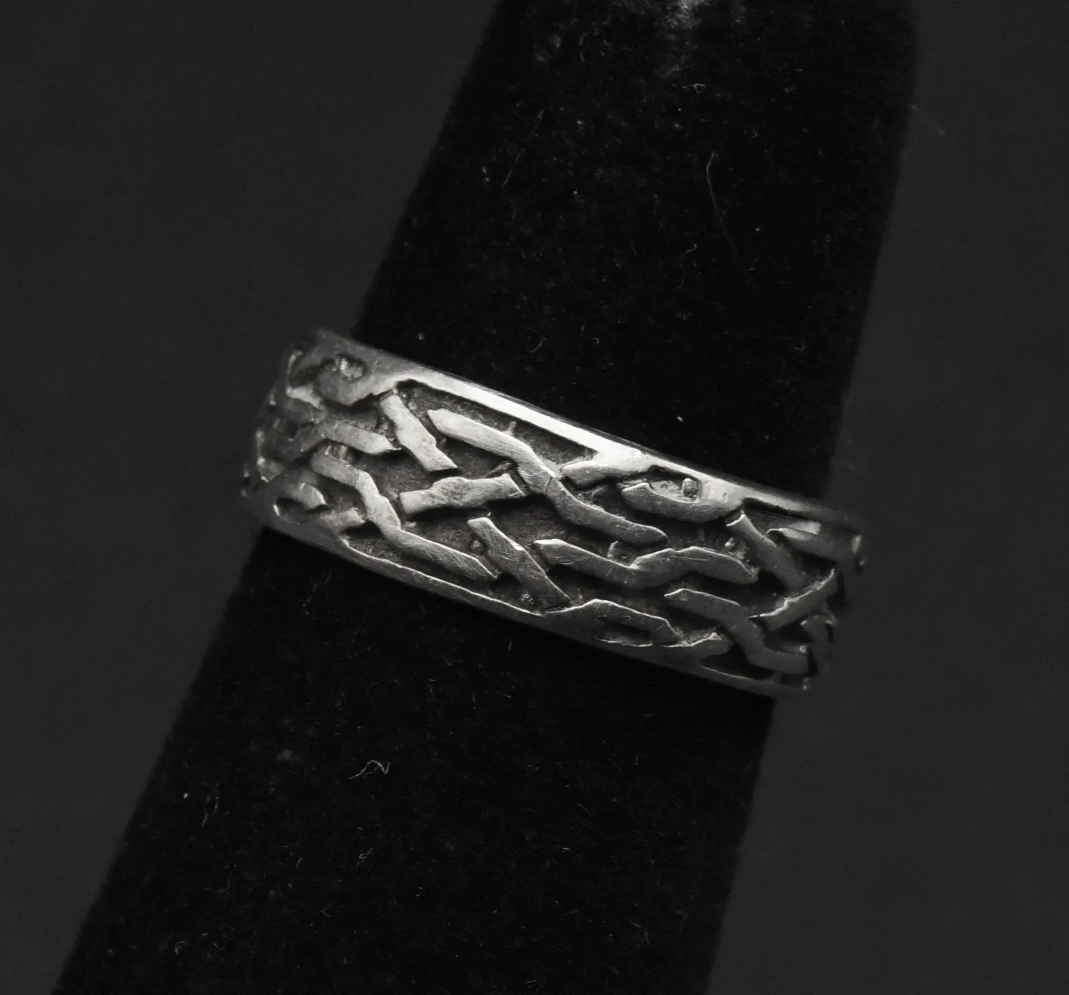 Vintage Sterling Silver Celtic Knot Open Shank Adjustable Toe Ring - Size 3.25 