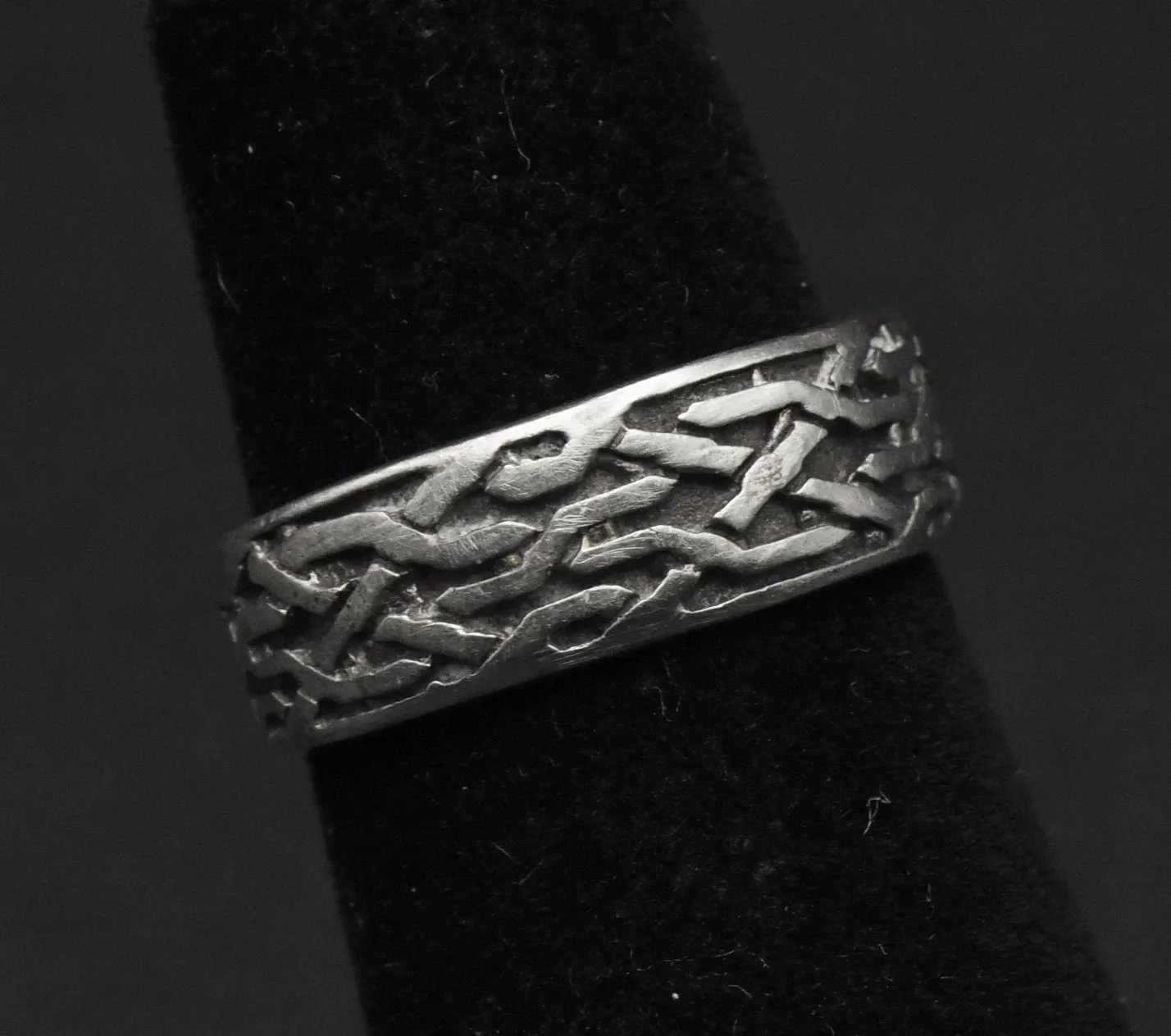 Vintage Sterling Silver Celtic Knot Open Shank Adjustable Toe Ring - Size 3.25 