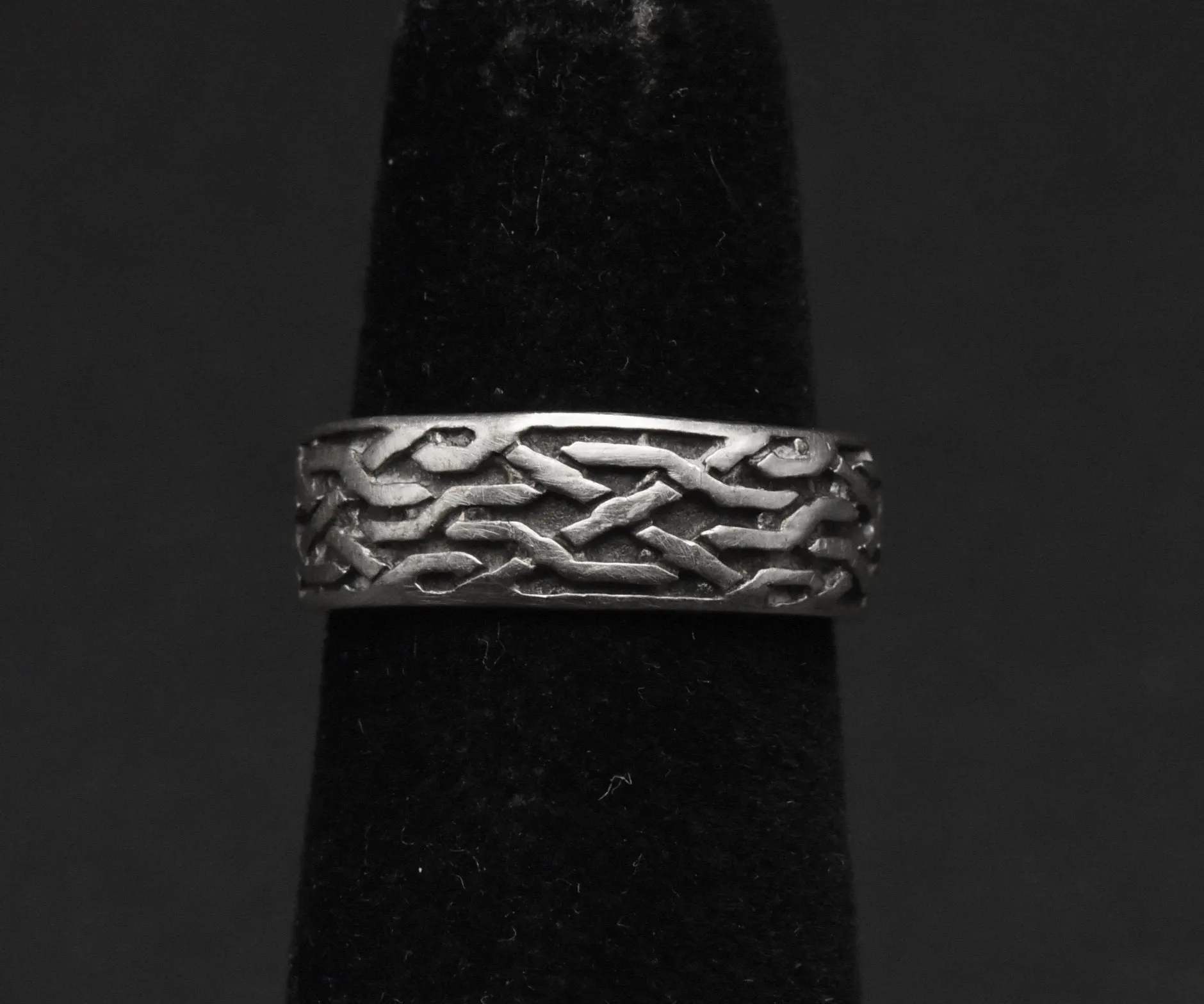 Vintage Sterling Silver Celtic Knot Open Shank Adjustable Toe Ring - Size 3.25 