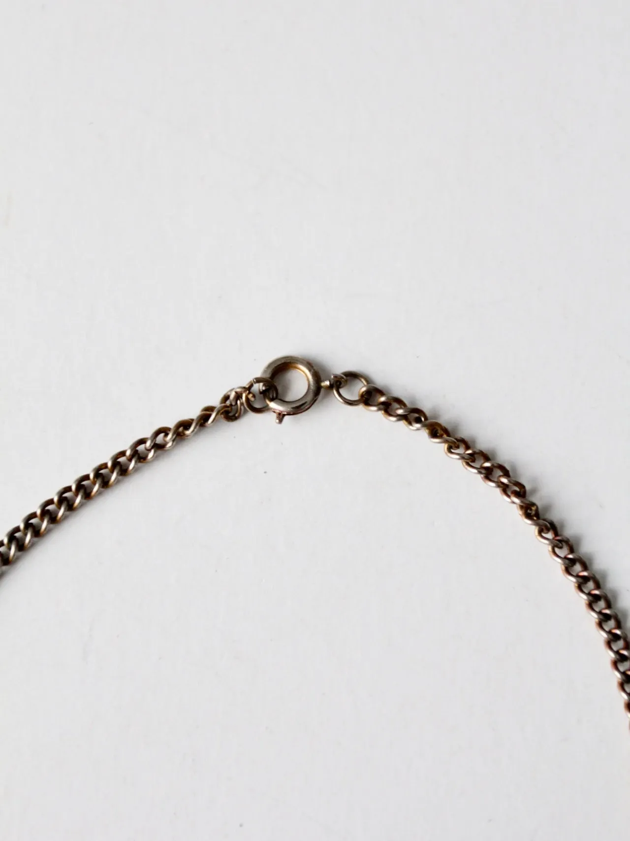 vintage stone pendant necklace