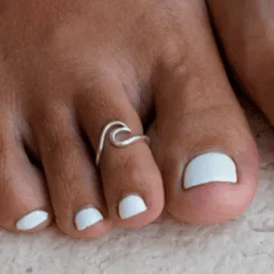 Wave Toe Ring
