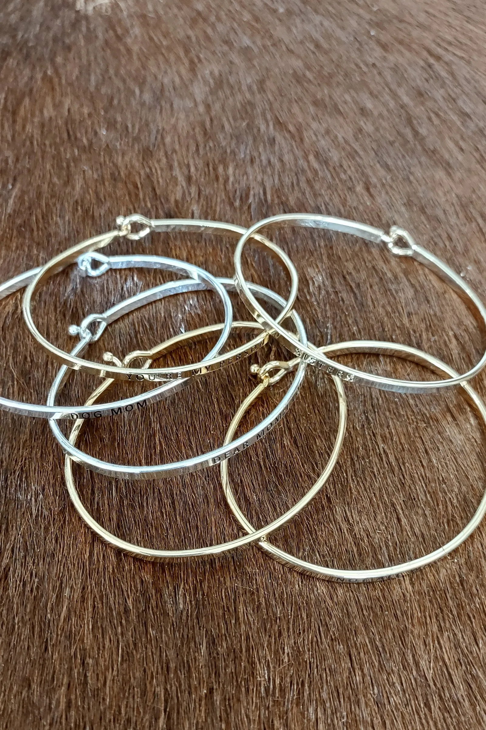 You're My Person Gold Bangle Bracelet
