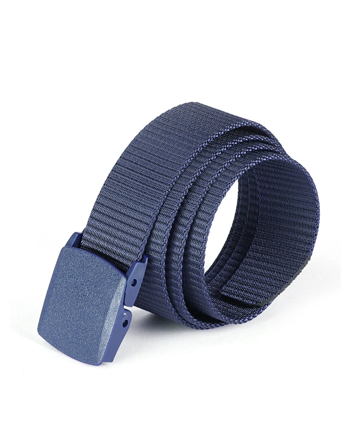 ZIMEGO Mens Adjustable Nylon Strap Military Tactical Web Belt Plastic Buckle