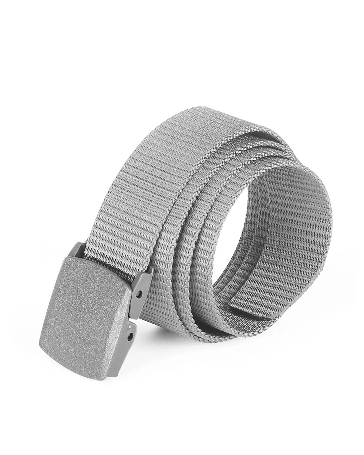 ZIMEGO Mens Adjustable Nylon Strap Military Tactical Web Belt Plastic Buckle