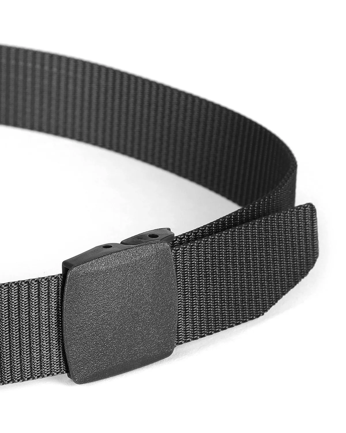 ZIMEGO Mens Adjustable Nylon Strap Military Tactical Web Belt Plastic Buckle