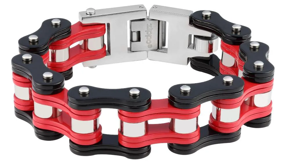 ZIPPO BIKE CHAIN BLACK/RED