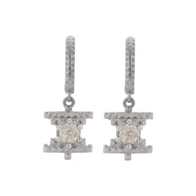 Zoe & Morgan Inti Earrings - Sterling Silver & Peach Zircon